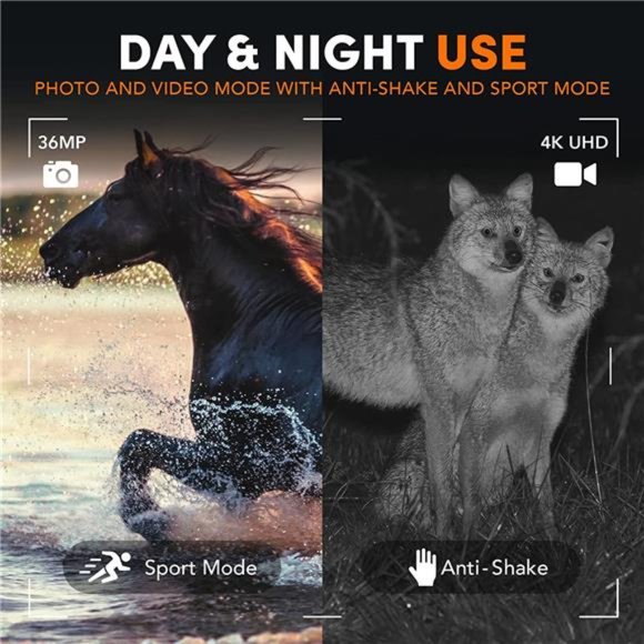 GTHUNDER Night Vision Binocular - 4K Rechargeable w/ Distant Night Visible Range - Picture 4 of 7